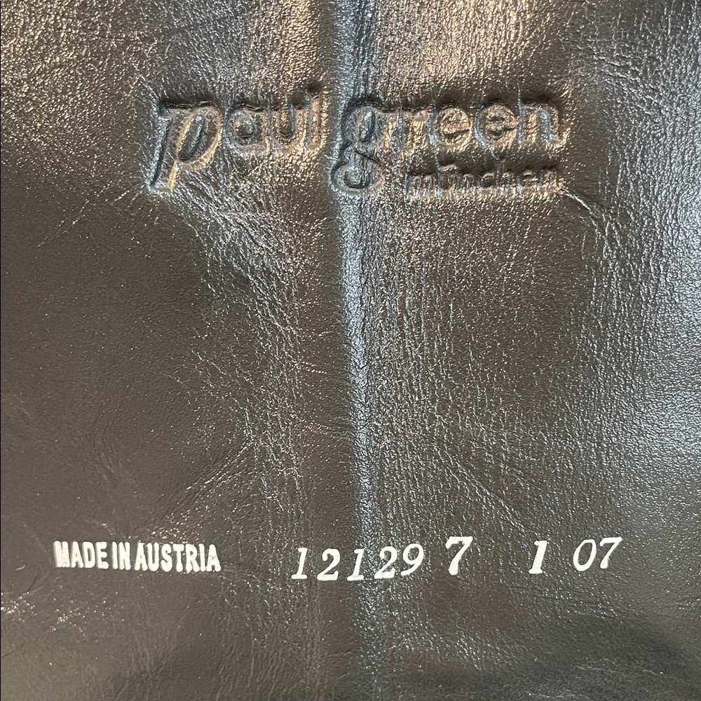 Paul Green Black Leather Knee-High Boots Sz 9 - Picture 8 of 9